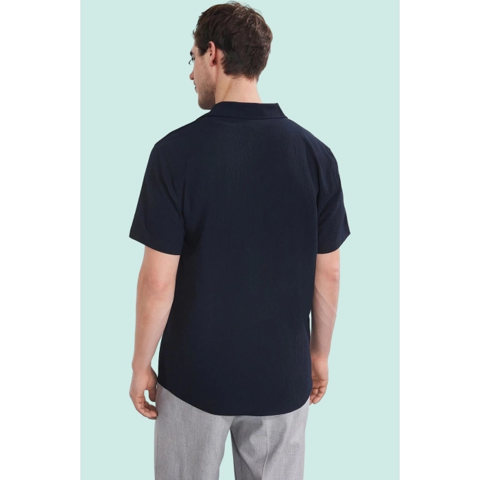 Erkek Regular Fit Gömlek Dokuma Kumaş Nefes Alabilir Yazlık Günlük Kullanım Modern Tasarım