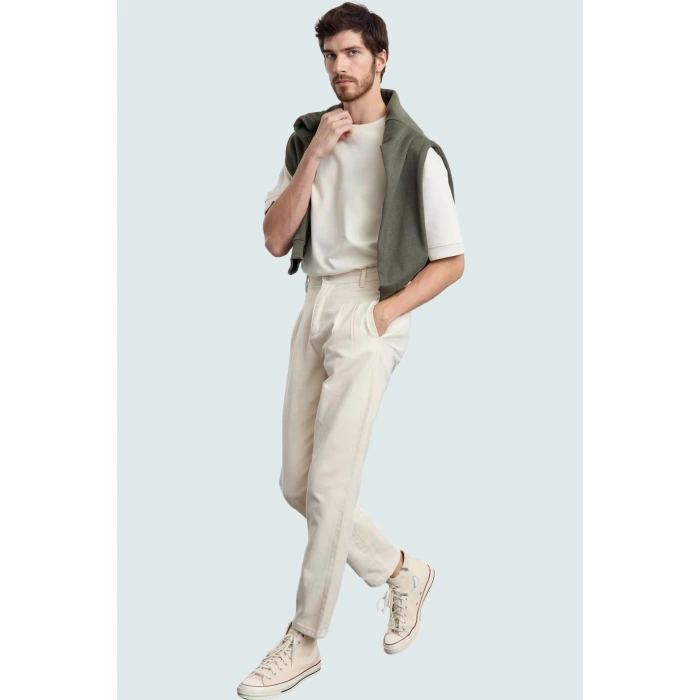 Erkek Regular Fit Pamuk Pantolon Rahat Kesim Günlük Kombinler İçin Yaz Aylarının Vazgeçilmezi