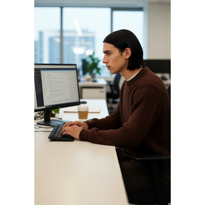 Erkek Regular Kalıp Bisiklet Yaka Dokulu Triko Kazak Soğuk Havalarda Sıcak Tutan Şıklık Kaliteli