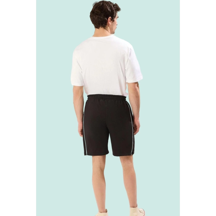 Erkek Regular Normal Bel Şort 2 İplik Openend Dokuma Straight Siluet Kısa Boy Günlük Kullanım
