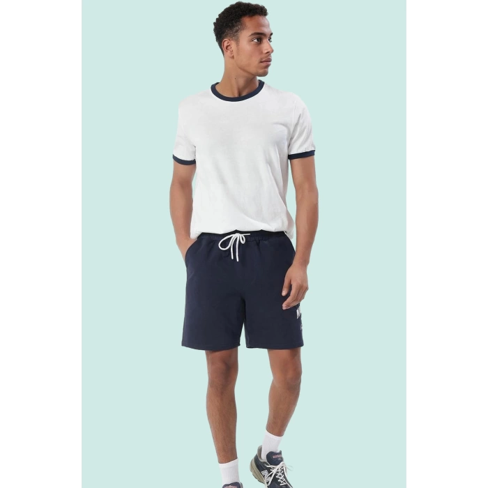 Erkek Şort Manhattan Nakışlı Straight Kesim Kısa Boy Spor Aktiviteler Yaz Aylarının Vazgeçilmezi