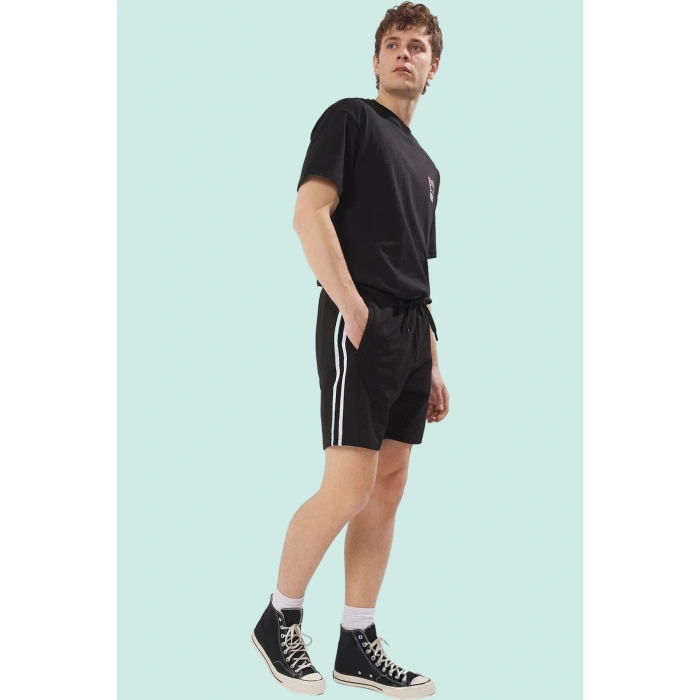 Erkek Şort Normal Bel Straight Siluet 2 İplik Openend Kumaş Spor Aktiviteler Günlük Kullanım