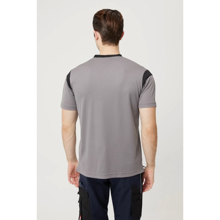 Erkek V Yaka Nefes Alan TShirt Allium Tişört Alabilir Esnek Şık İş Günlük İçin