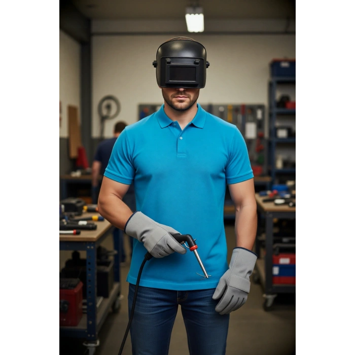 Erkek Yazlık Polo Tişört Açık 100 Pamuk Galanthus shırt