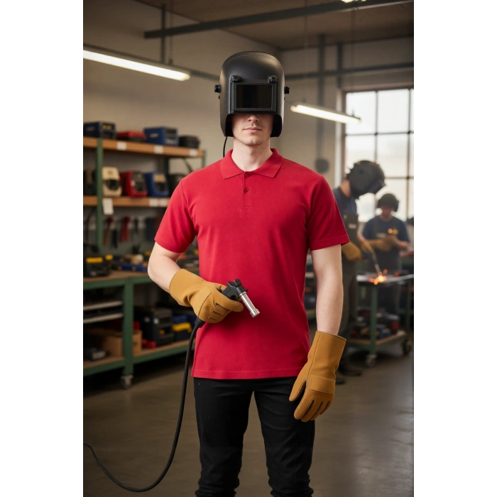 Erkek Yazlık Polo Tişört Açık 100 Pamuk Galanthus shırt