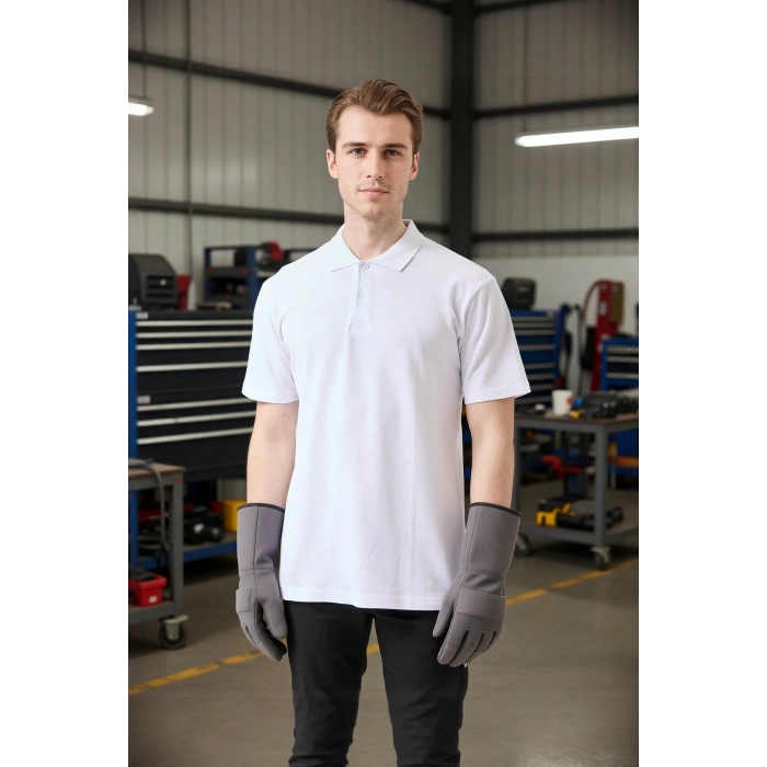 Erkek Yazlık Polo Tişört Açık 100 Pamuk Galanthus shırt