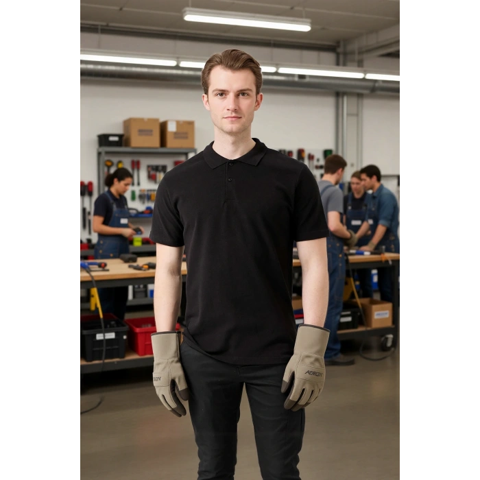 Erkek Yazlık Polo Tişört Açık 100 Pamuk Galanthus shırt