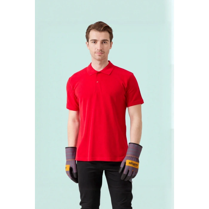 Erkek Yazlık Polo Tişört Açık 100 Pamuk Galanthus shırt