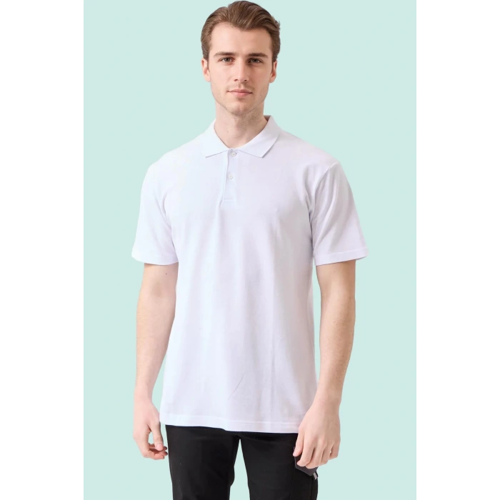 Erkek Yazlık Polo Tişört Açık 100 Pamuk Galanthus shırt