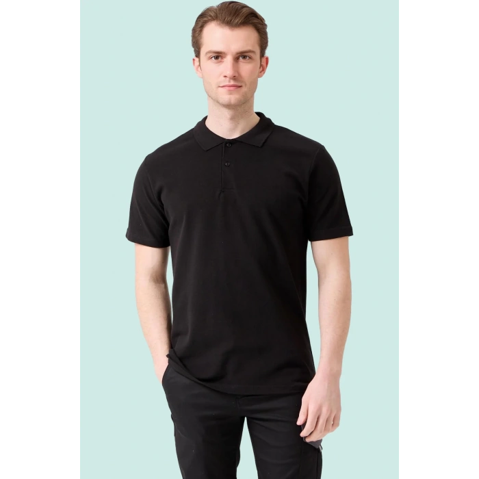 Erkek Yazlık Polo Tişört Açık 100 Pamuk Galanthus shırt