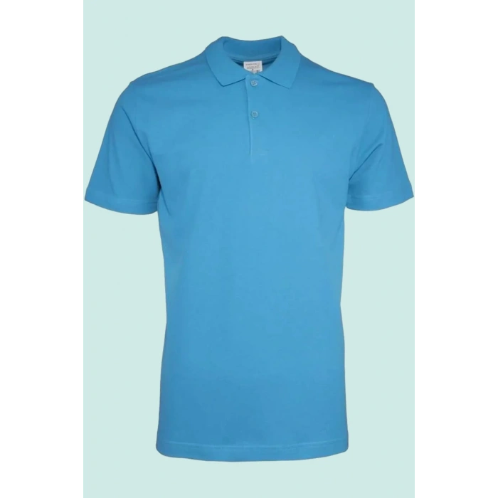 Erkek Yazlık Polo Tişört Açık 100 Pamuk Galanthus shırt