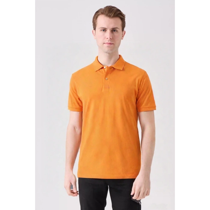 Erkek Yazlık Polo Tişört Açık 100 Pamuk Galanthus shırt