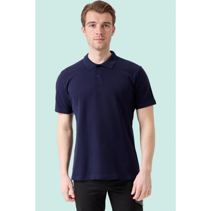 Erkek Yazlık Polo Tişört Açık 100 Pamuk Galanthus shırt