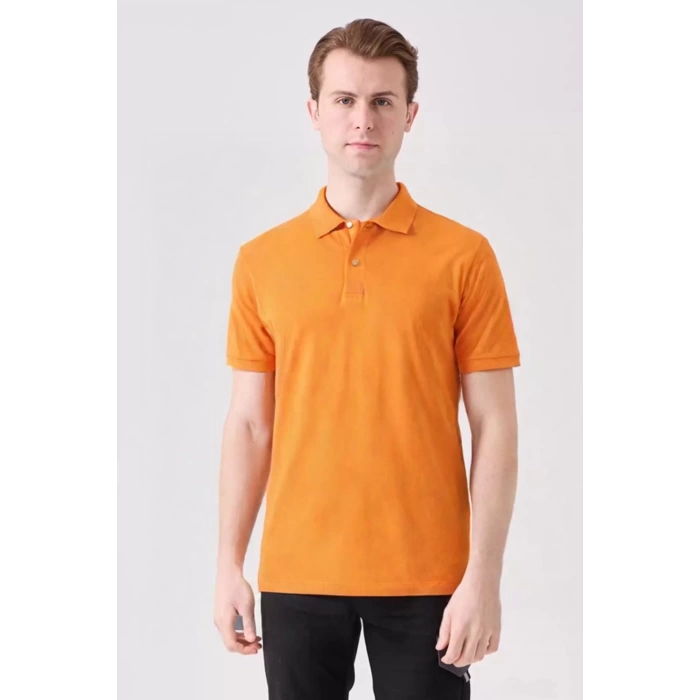 Erkek Yazlık Polo Tişört Açık 100 Pamuk Galanthus shırt