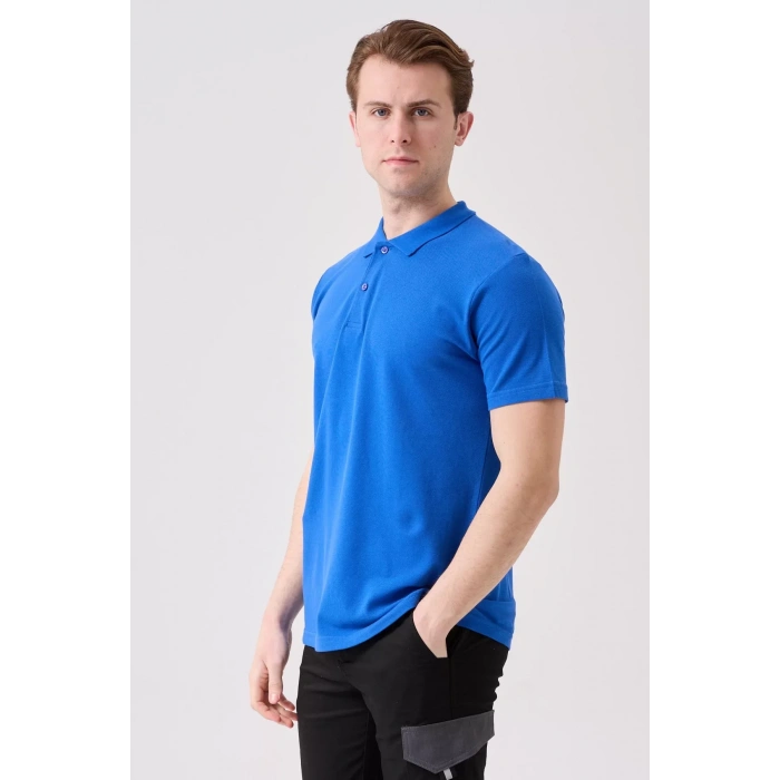 Erkek Yazlık Polo Tişört Açık 100 Pamuk Galanthus shırt