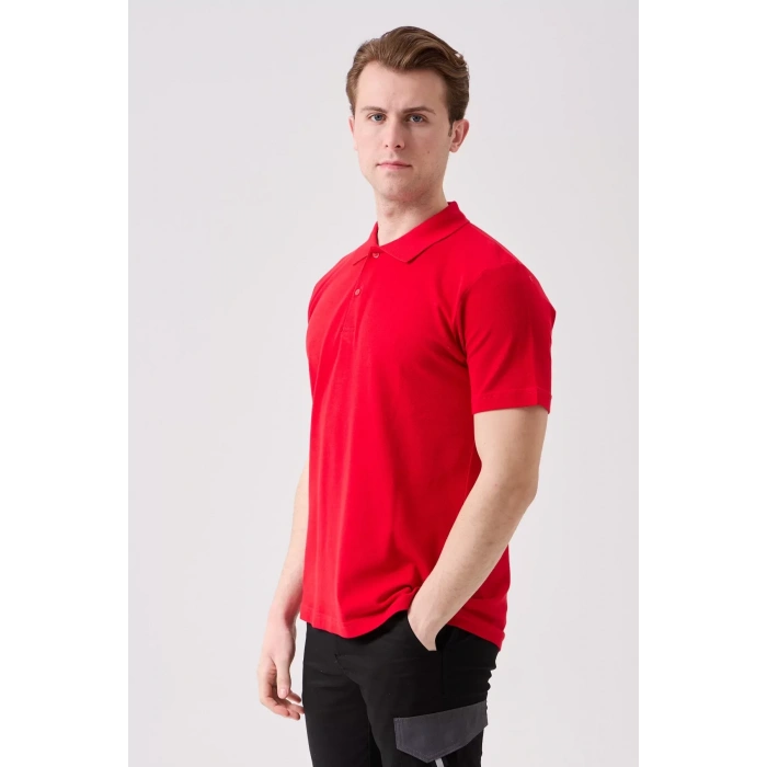 Erkek Yazlık Polo Tişört Açık 100 Pamuk Galanthus shırt