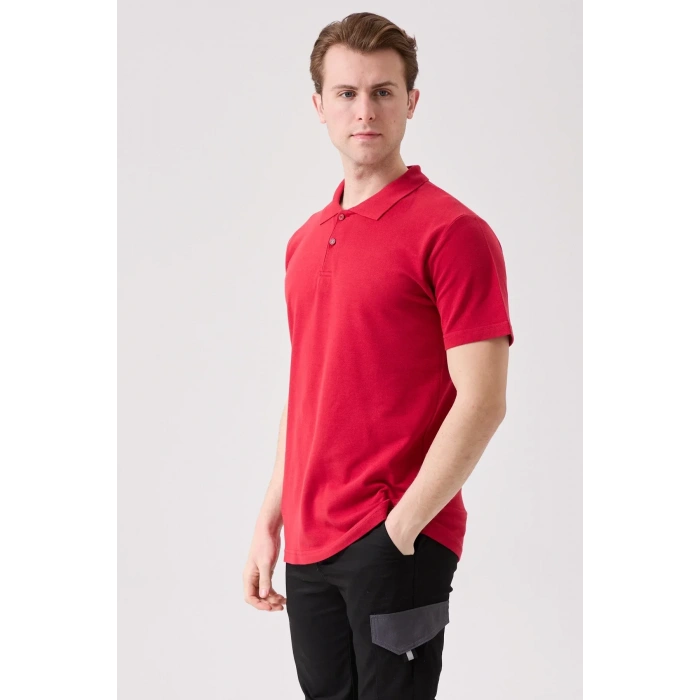 Erkek Yazlık Polo Tişört Açık 100 Pamuk Galanthus shırt