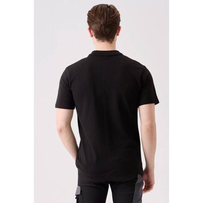 Erkek Yazlık Polo Tişört Açık 100 Pamuk Galanthus shırt