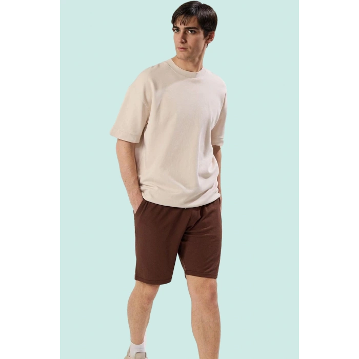 Erkek Yazlık Şort Lastikli Bel Casual Stil Boru Paça Günlük Kullanım Yaz Aylarının Vazgeçilmezi