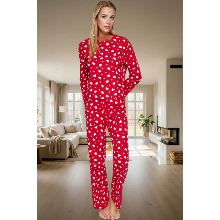 Ev Giyim Seti %100 Pamuk Örme Pijama Takımı Rahat Kalıp Kışlık Seçkin Malzeme Profesyonel Görünüm