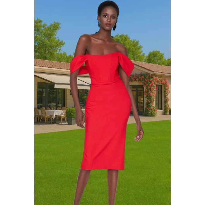 Feminen Leopar Desenli Bodycon Abiye Elbise Polyester Midi Boy Yazlık Günlük Kullanım İçin
