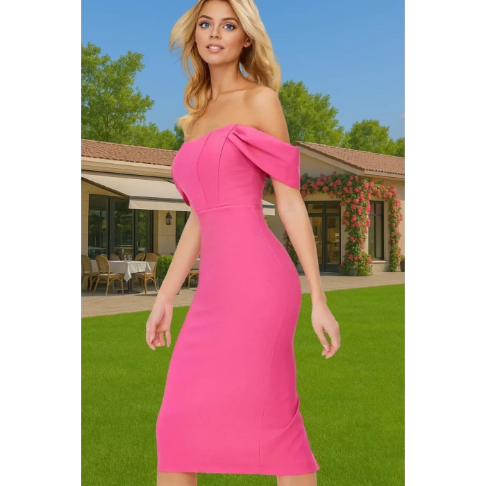 Feminen Leopar Desenli Bodycon Abiye Elbise Polyester Midi Boy Yazlık Günlük Kullanım İçin