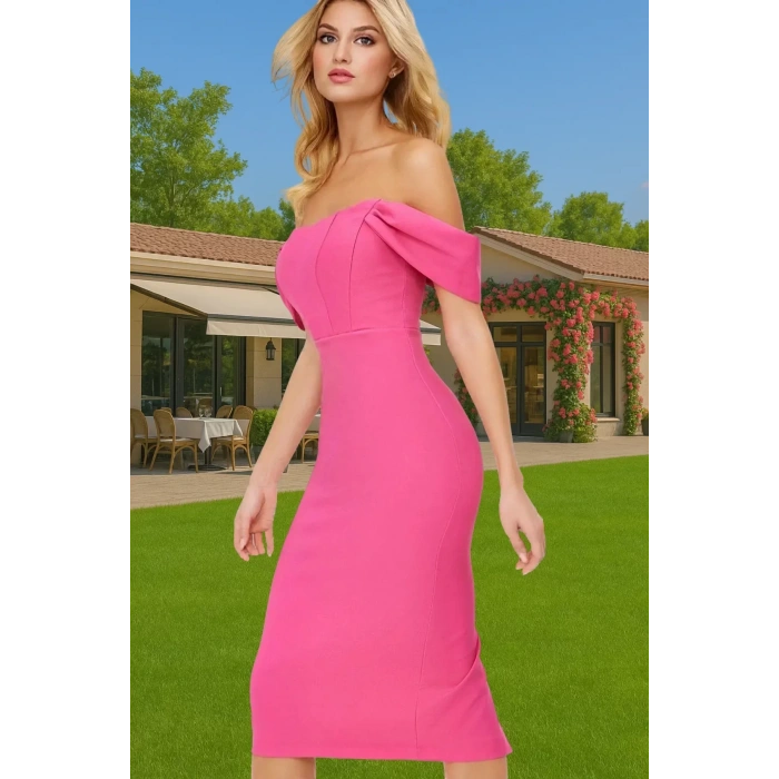 Feminen Leopar Desenli Bodycon Abiye Elbise Polyester Midi Boy Yazlık Günlük Kullanım İçin