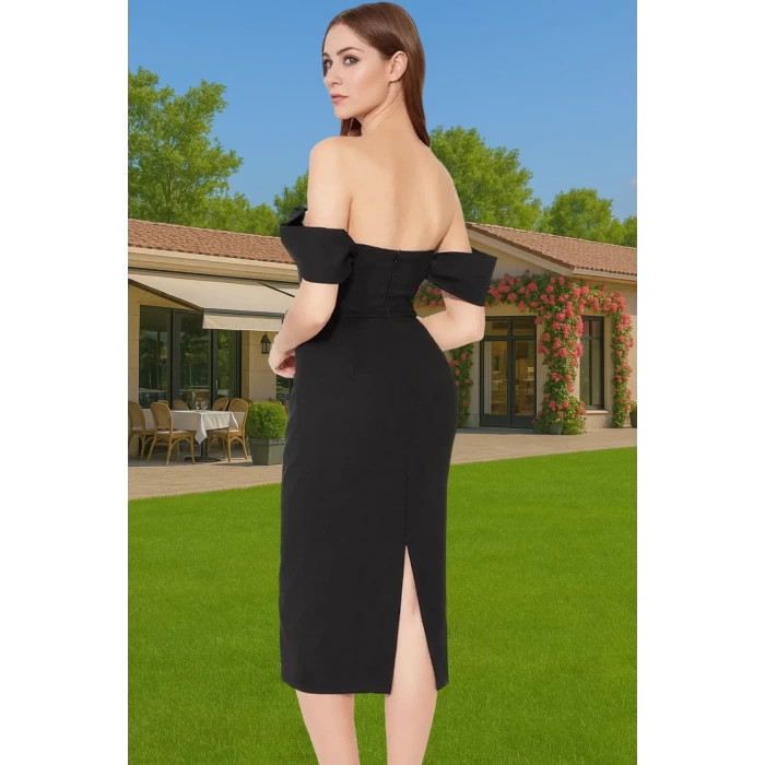 Feminen Leopar Desenli Bodycon Abiye Elbise Polyester Midi Boy Yazlık Günlük Kullanım İçin