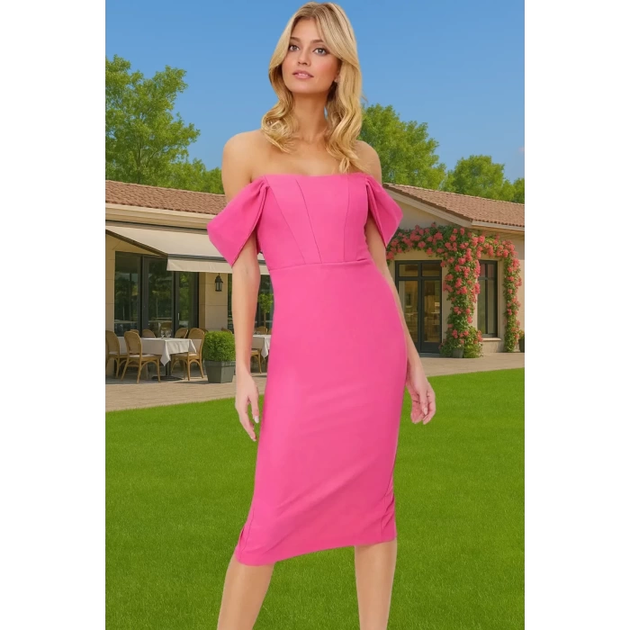 Feminen Leopar Desenli Bodycon Abiye Elbise Polyester Midi Boy Yazlık Günlük Kullanım İçin