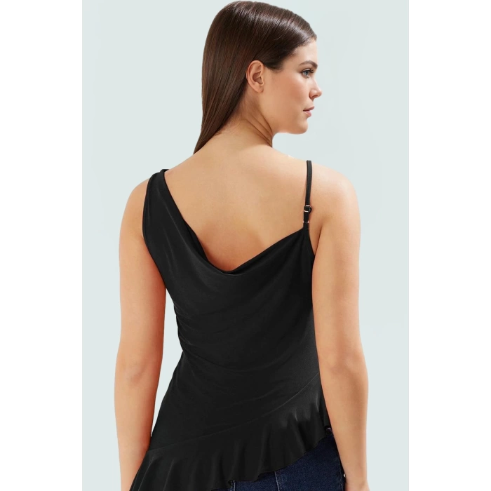 Fitted Kalıp Sandy Dokuma Bluz Rahatlık ve Şıklık Bir Arada Modern Stil