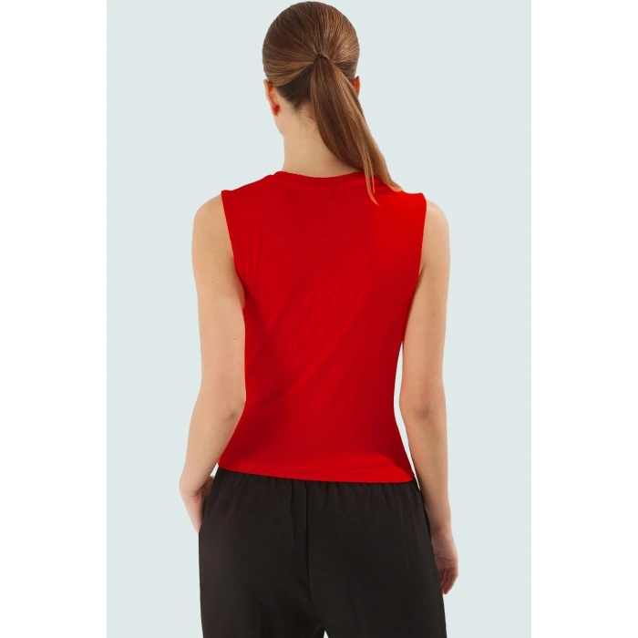 Fitted Kolsuz Bluz Viskoz Kumaş Büzgü Detay Crop Boy Şık Görünüm Modern Stil