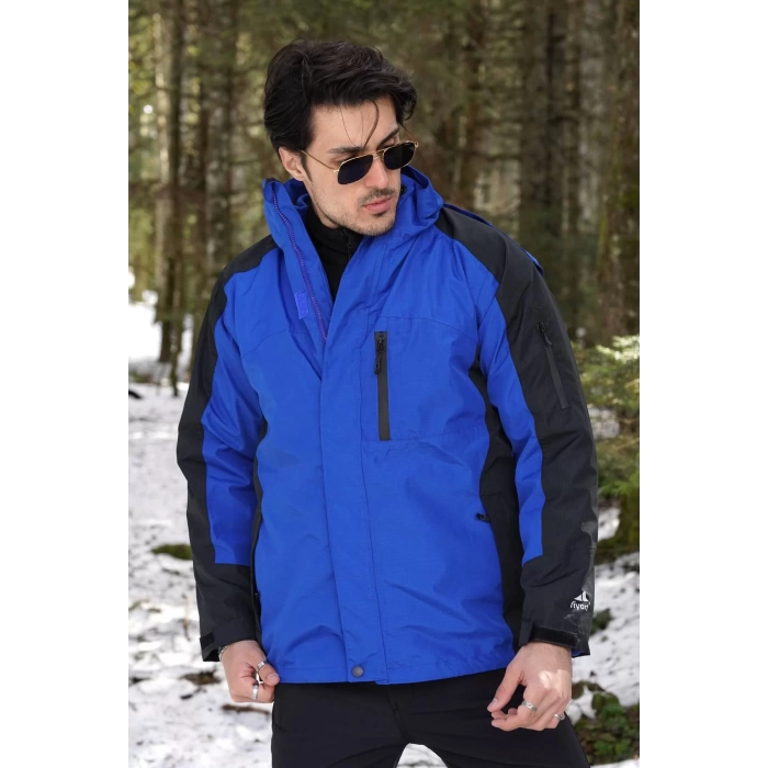 PayBuy FY 162 Sogne 3ü 1 Arada Su Geçirmez Mont Çıkarılabilir Polar Astarlı, Nefes Alabilen Outdoor Ceket