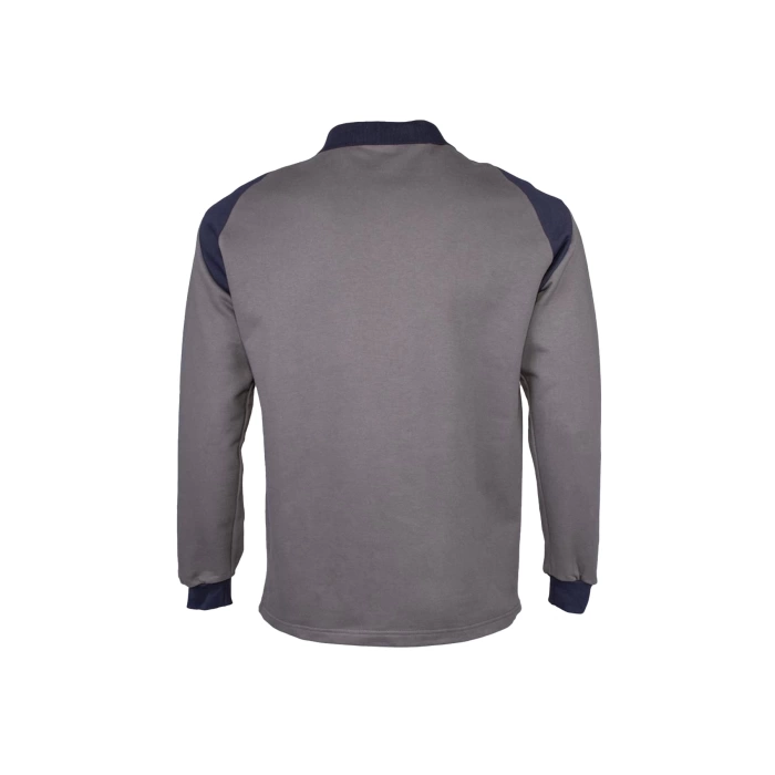 Flora Polo Yaka Sweatshirt - Uzun Kollu, Rahat Kesim, Pamuklu, Günlük Ve İş Kullanımı İçin