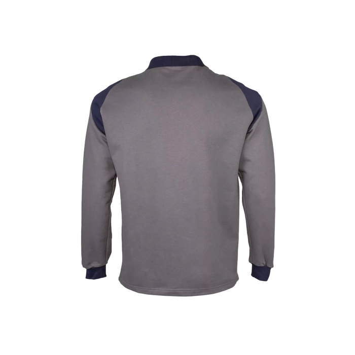 Flora Polo Yaka Sweatshirt - Uzun Kollu, Rahat Kesim, Pamuklu, Günlük ve İş Kullanımı İçin