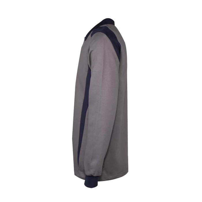 Flora Polo Yaka Sweatshirt - Uzun Kollu, Rahat Kesim, Pamuklu, Günlük ve İş Kullanımı İçin