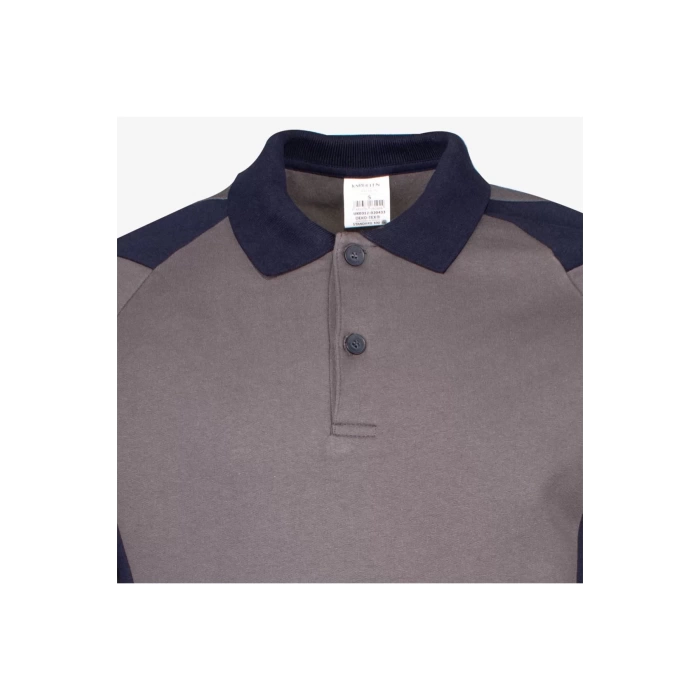 Flora Polo Yaka Sweatshirt - Uzun Kollu, Rahat Kesim, Pamuklu, Günlük ve İş Kullanımı İçin