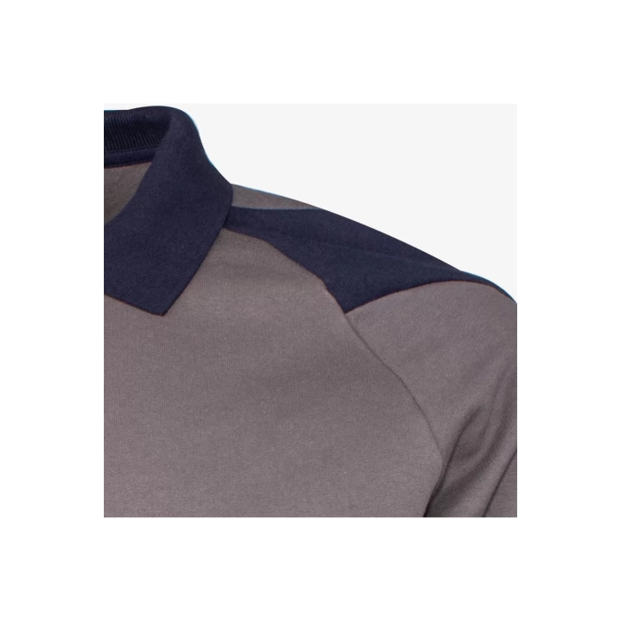 Flora Polo Yaka Sweatshirt - Uzun Kollu, Rahat Kesim, Pamuklu, Günlük ve İş Kullanımı İçin