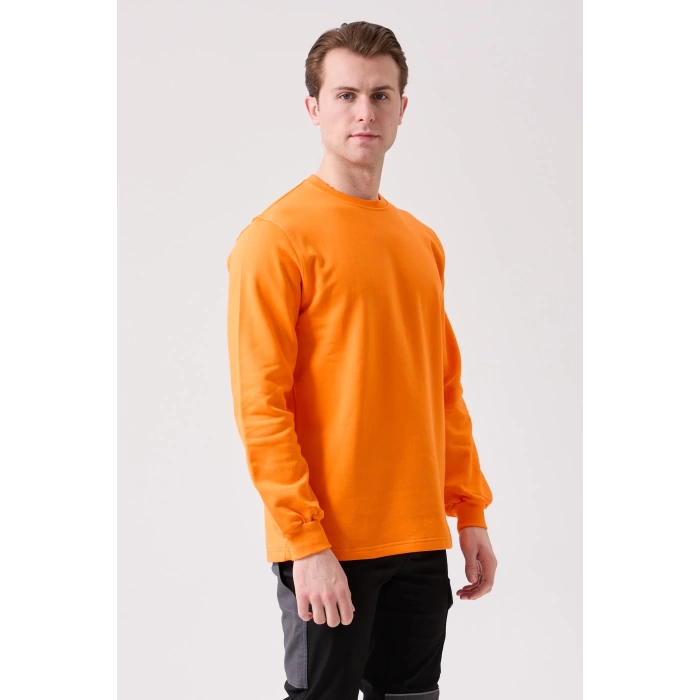 Pamuklu Sweatshirt Kışlık Erkek Süveter Galanthus Basic Rahat Kesim Günlük İş Kullanımı İçin
