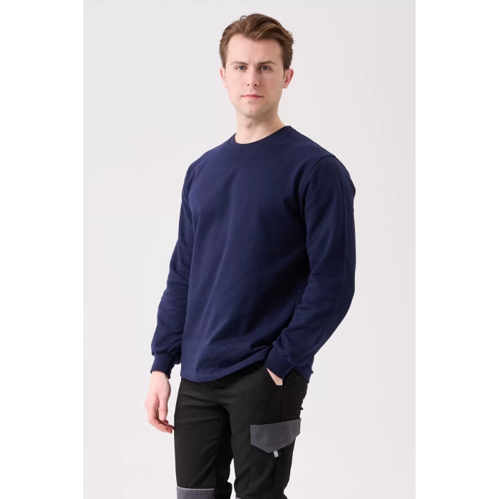 Galanthus Basic Sweatshirt - Uzun Kollu, Pamuklu, Rahat Kesim, Günlük ve İş Kullanımı İçin