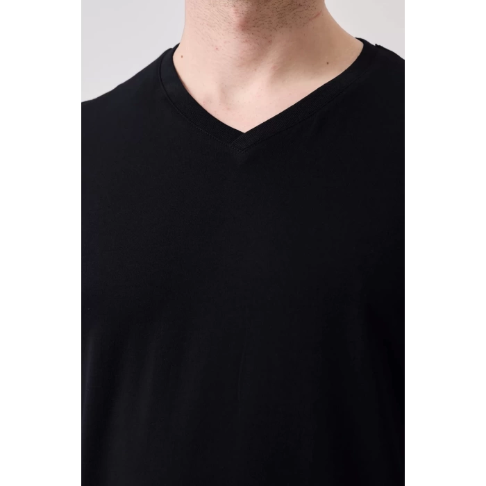 Galanthus V Yaka T-Shirt - Nefes Alabilir, Rahat ve Şık Tasarım