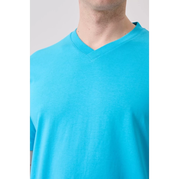 Galanthus V Yaka T-Shirt - Nefes Alabilir, Rahat ve Şık Tasarım