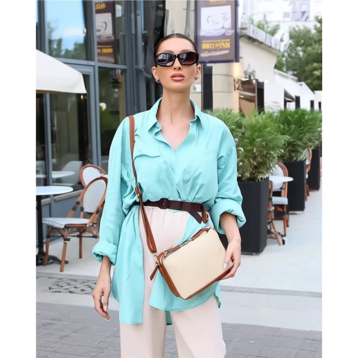 Geniş Kanvas Çanta El Yapımı Fermuarlı Çok Yönlü Omuz ve El Çantası Şık Görünüm Özel Tasarım