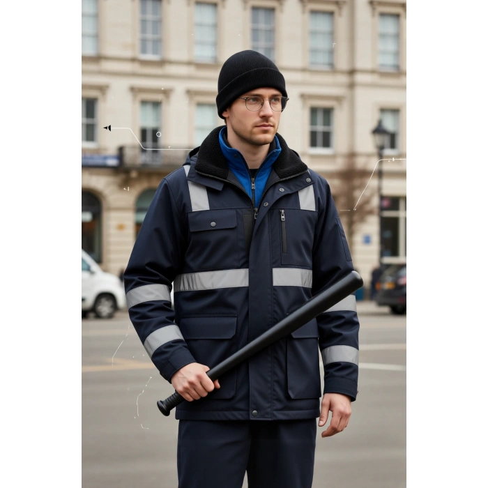 Guvenlik Copu Ergonomik Sapli Dayanikli Plastik Düz Model Saplı Malzeme