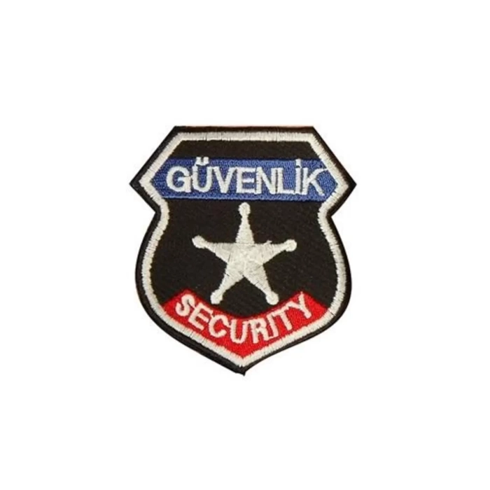 Güvenlik Görevlisi Arması Küçük Boy SİYAH