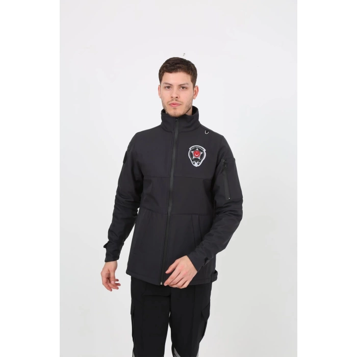 Güvenlik Kıyafetleri KM-Softshell Mont Su ve Rüzgar Geçirmez, Nefes Alabilen Özel Güvenlik Montu