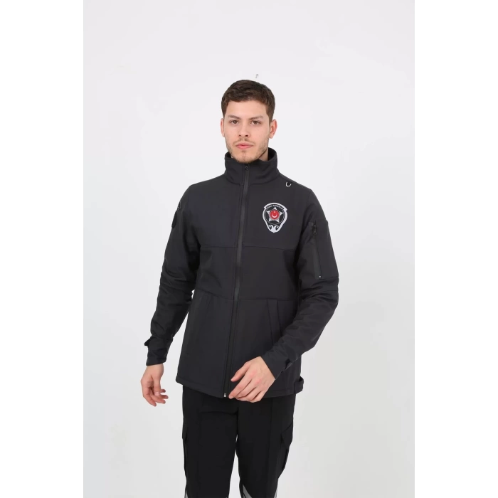 Güvenlik Kıyafetleri KM-Softshell Mont Su ve Rüzgar Geçirmez, Nefes Alabilen Özel Güvenlik Montu