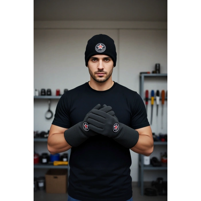 Güvenlik Km Bere Soğuk Hava Koşullarına Uygun Özel Güvenlik Armalı Sıcak Tutan Bere