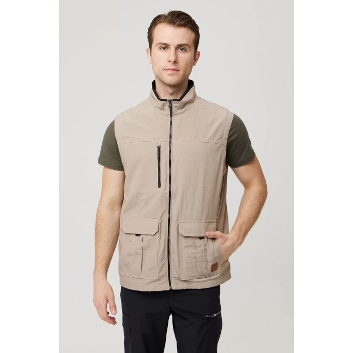 Hafif Yelek Erkek Yazlık Çok Cepli Outdoor Kaçkar Nefes Alabilir Kamp Günlük İçin