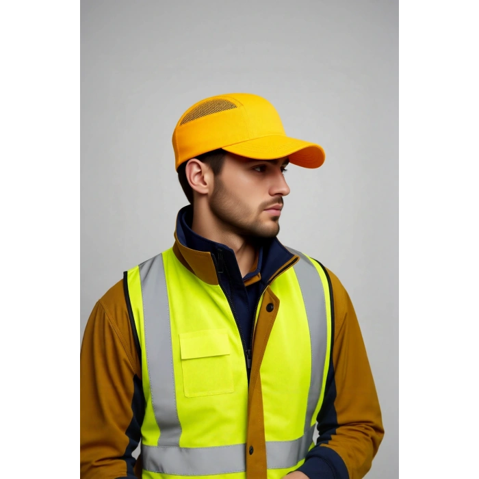 Havalandırmalı Fileli Şapka SHL03 Darbe Emici Yüksek Kaskı Model Shl