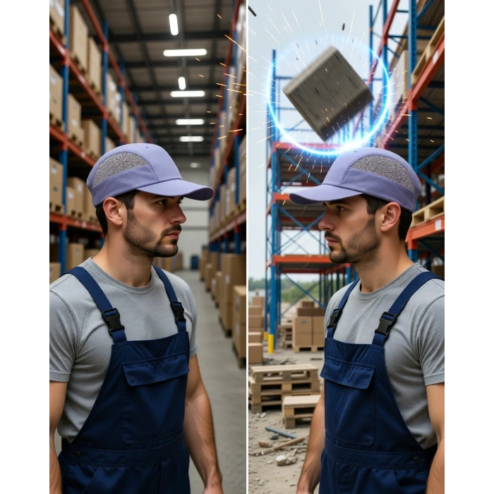 Havalandırmalı Fileli Şapka SHL03 Darbe Emici Yüksek Kaskı Model Shl